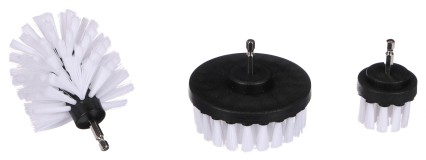 Zestaw szczotek do wiertarki do czyszczenia samochodu CAR DETAILING DRILL BRUSH 3 SOFT, 3 szt.