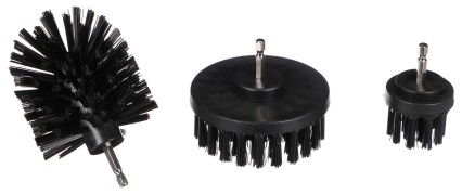 Zestaw szczotek do wiertarki do czyszczenia samochodu CAR DETAILING DRILL BRUSH 3 HARD, 3 szt.