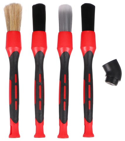 Zestaw precyzyjnych szczotek z wymiennymi nasadkami do czyszczenia samochodu CAR DETAILING BRUSH 4