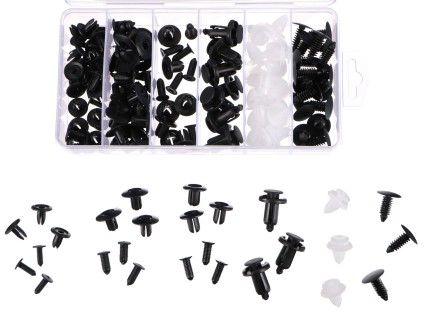 Zestaw spinek, zaczepów i kołków do tapicerki samochodowej MECHNIC TRIM CLIP SET 100