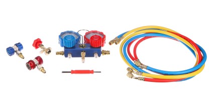 Zestaw do pomiaru ciśnienia i szczelności klimatyzacji samochodowej MECHANIC AC TESTER 1