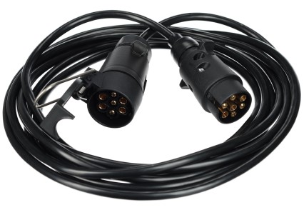 Kabel przedłużający 7-pin - gniazdo i wtyczka TRAILER CABLE 7, 12V, 5m