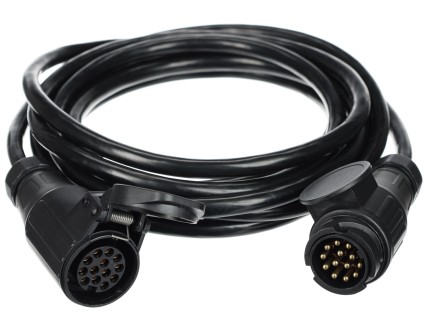 Przedłużacz 13-pinowy - gniazdo + wtyczka TRAILER CABLE 8, 12V, 5m