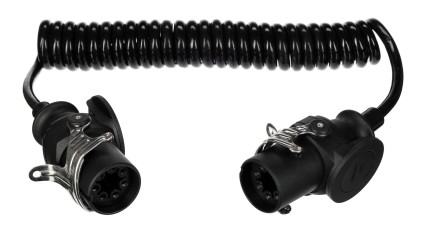 Spiralny przewód EBS 7pin TRAILER CABLE 14, 24V, 3,5 m