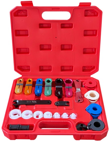Zestaw do odłączania przewodów paliwowych i klimatyzacji MECHANIC AC SET 1, 22 szt.