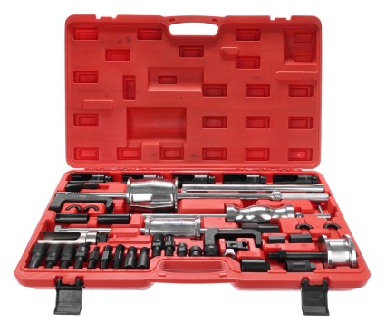 Zestaw do demontażu wtryskiwaczy z młotkiem odciągowym MECHANIC PULLER SET 2, 40 szt.
