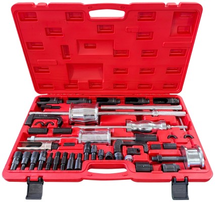 Zestaw do demontażu wtryskiwaczy z młotkiem odciągowym MECHANIC PULLER SET 2, 40 szt.