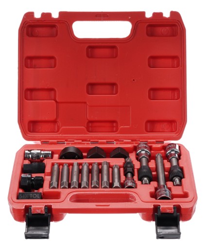 Zestaw do montażu i demontażu kół pasowych alternatora MECHANIC PULLEY SET 2, 18 szt.