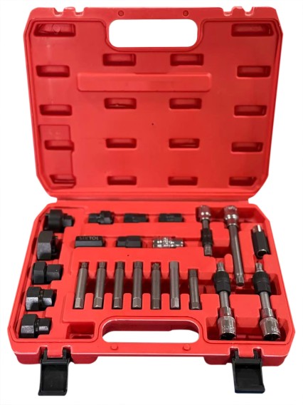 Zestaw do montażu i demontażu kół pasowych alternatora MECHANIC PULLEY SET 3, 24 szt.