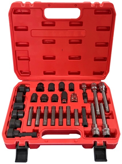 Zestaw do montażu i demontażu kół pasowych alternatora MECHANIC PULLEY SET 4, 30 szt.