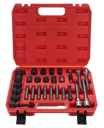 Zestaw do montażu i demontażu kół pasowych alternatora MECHANIC PULLEY SET 4, 30 szt.