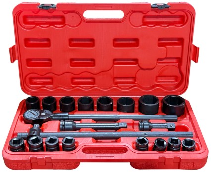 Zestaw nasadek z grzechotką MECHANIC WRENCH SET 2, o wzmocnionej konstrukcji, 21 szt.