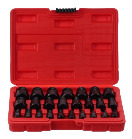 Zestaw wyciągaczy uszkodzonych śrub i nakrętek MECHANIC NUT REMOVER 2, 25 szt.