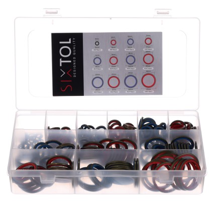 Zestaw uszczelek hydraulicznych z gumowym kołnierzem MECHANIC RING SET 4, 245 szt.