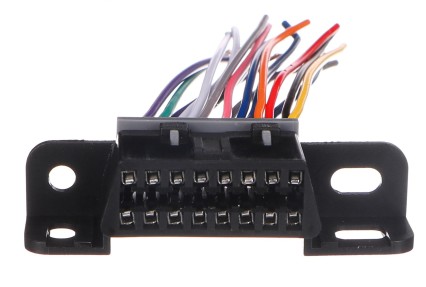Gniazdo OBD-II z 16 pinami zakończone 10cm przewodami łączącymi MECHANIC CABLE 25
