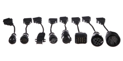 Kompletny zestaw redukcji OBD-II do samochodów ciężarowych MECHANIC CABLE SET 2, 8 szt.