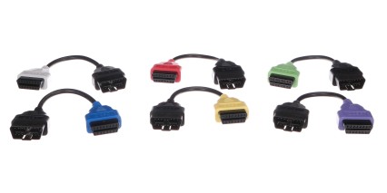 Kompletny zestaw redukcji OBD-II FiatECUScan dla samochodów osobowych MECHANIC CABLE SET 3, 6 szt.