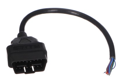 Przedłużacz OBD-II męski z 16 pinami zakończony 30 cm przewodami MECHANIC CABLE 28