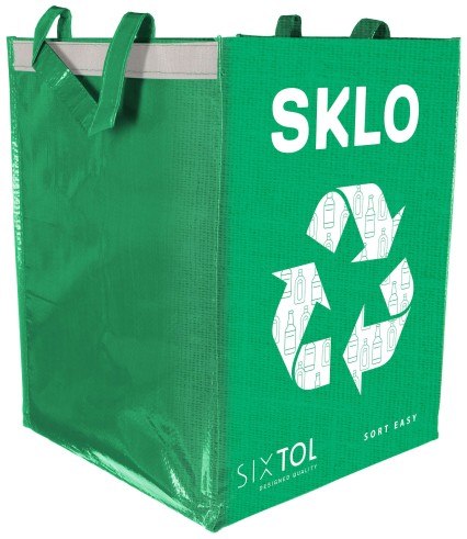 Torba na segregowane odpady SORT EASY GLASS, 30x30x40cm, 36l