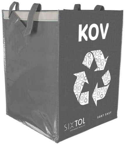 Torba na segregowane odpady SORT EASY METAL, 30x30x40cm, 36l