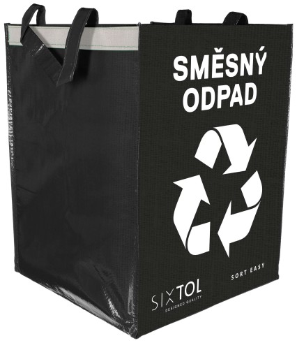 Torba na odpady segregowane SORT EASY MIXED, 30x30x40cm, 36l