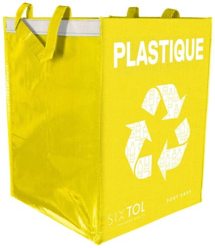 Torba na segregowane odpady SORT EASY PLASTIQUE FR, 30×30×40 cm, 36 l