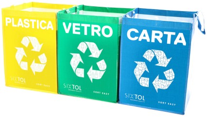 Torby do segregacji SORT EASY 3 BASIC IT, 30x30x40 cm, 3 x 36 l, 3 szt.