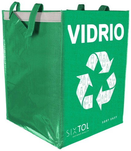 Torba do segregacji SORT EASY VIDRIO ES, 30x30x40cm, 36l