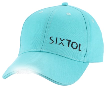 Czapka z diodą LED B-CAP 25lm, ładowalna, USB, rozmiar uniwersalny, turkusowa