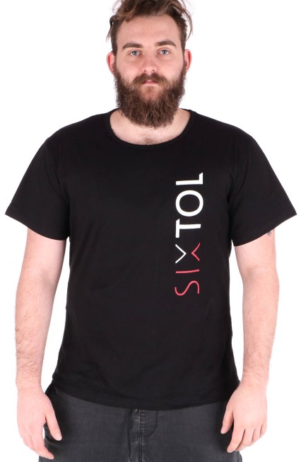 Męska koszulka T-SHIRT, czarna, rozmiar XL, 100% bawełny