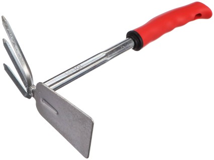 Motyczka ogrodowa z kultywatorem, długość 290 mm, ergonomiczny uchwyt