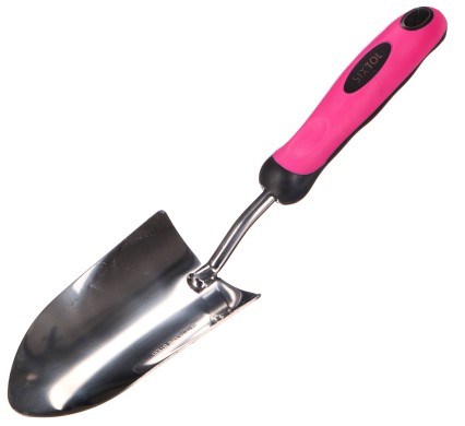 Łopatka ogrodowa GARDEN PINK ONE, stal nierdzewna, 33 cm
