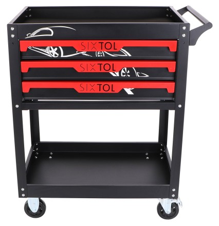 Wózek warsztatowy na narzędzia MECHANIC TROLLEY JASON, 3 szuflady, 1 półka