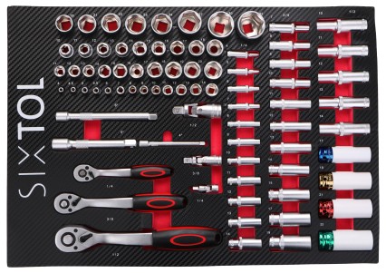 Moduł narzędziowy do wózka warsztatowego MECHANIC TOOL TRAY 6, 80 szt.