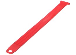 Pasek mocujący do uchwytu rowerowego na hak, długość 27 cm, czerwony - część zamienna