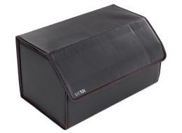 Organizator do bagażnika samochodu CAR COMPACT LEATHER L, 2 przegrody, składany, z pokrywą