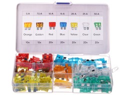 Zestaw samochodowych bezpieczników nożowych MECHANIC FUSE SET 1, 5-30A, 120 szt.