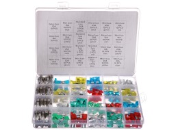 Zestaw bezpieczników nożowych i szklanych MECHANIC FUSE SET 215
