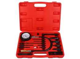 Zestaw do testowania kompresji silników Diesla MECHANIC ENGINE TESTER 19, 0-70 bar, 19 szt.