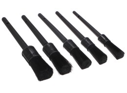Zestaw twardych precyzyjnych pędzli do czyszczenia samochodu CAR DETAILING BRUSH 5 HARD, 5 szt.