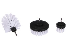 Zestaw szczotek do wiertarki do czyszczenia samochodu CAR DETAILING DRILL BRUSH 3 SOFT, 3 szt.