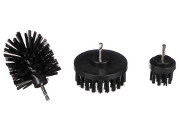 Zestaw szczotek do wiertarki do czyszczenia samochodu CAR DETAILING DRILL BRUSH 3 HARD, 3 szt.