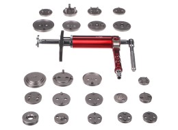 Pneumatyczny przyrząd do wciskania tłoczków hamulcowych MECHANIC BRAKE SET PNEU 23, zestaw 23 szt.
