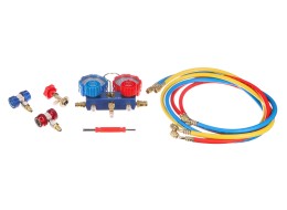 Zestaw do pomiaru ciśnienia i szczelności klimatyzacji samochodowej MECHANIC AC TESTER 1