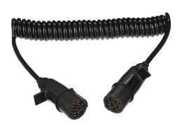 Spiralny kabel połączeniowy 7-pin typ N TRAILER CABLE 11, wtyczka z tworzywa, 24V, 3,5 m