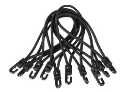 Zestaw gum mocujących z plastikowym haczykiem CARGO CORD SET 2, 20cm, 10 szt.