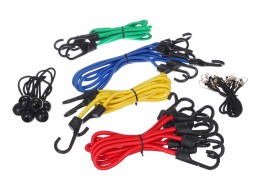Zestaw gumowych pasów mocujących/gumek CARGO CORD SET 26, 26 szt.