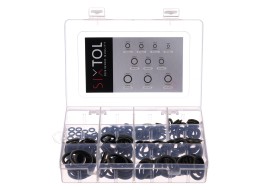 Zestaw pierścieni uszczelniających z NBR i stali MECHANIC RING SET 3, M6–M24, 180 szt.