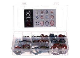 Zestaw uszczelek hydraulicznych z gumowym kołnierzem MECHANIC RING SET 4, 245 szt.