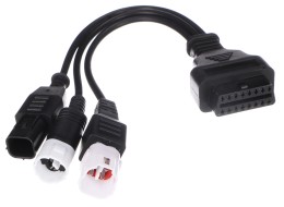Redukce OBD-II 3-pin/4-pin/6-pin pro motocykly Yamaha a Honda MECHANIC CABLE 22